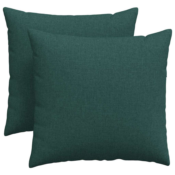 Sofakissen 2er Set Dunkelgrün 45x45 cm