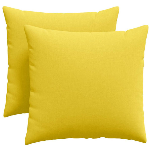 Sofakissen 2er-Set Hellgelb 45x45 cm