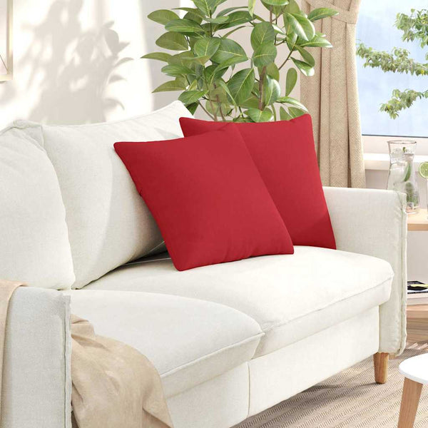 Sofakissen 2er Set Rot 45x45 cm