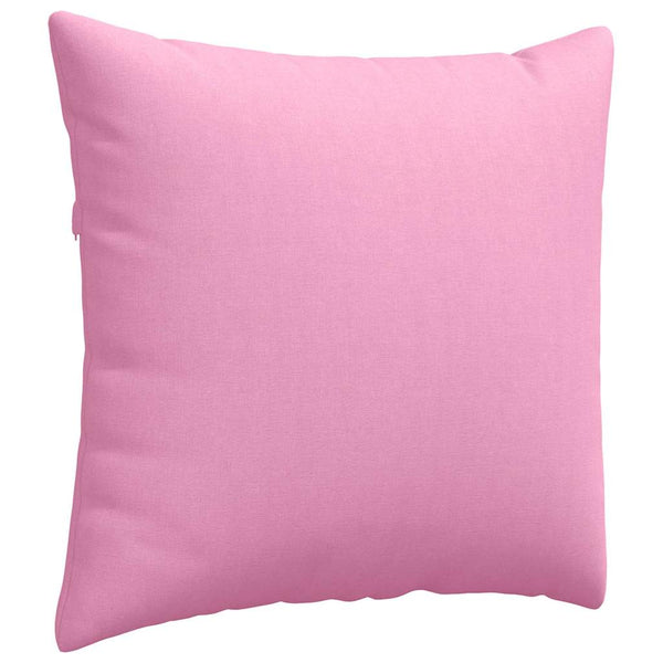 vidaXL Coussins de canapé 2 pcs Rose 45 x 45 cm Tissu