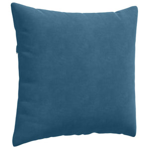 vidaXL Coussins de canapé 2 pcs Bleu 45 x 45 cm Velours côtelé
