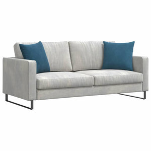 vidaXL Coussins de canapé 2 pcs Bleu 45 x 45 cm Velours côtelé