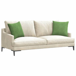 Hellgrüne Sofakissen 45x45cm Cord 2er-Set