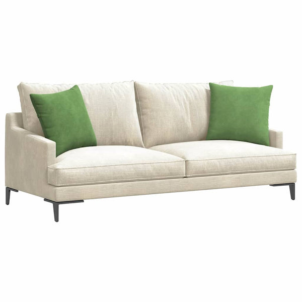 Hellgrüne Sofakissen 45x45cm Cord 2er-Set