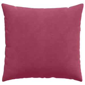 Weinrote Cord Sofakissen 45x45cm, 2er Set
