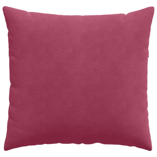 Weinrote Cord Sofakissen 45x45cm, 2er Set