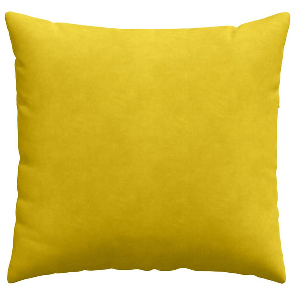Gelbe Cord Sofakissen 45x45 cm - 2er Set