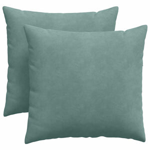 2er Set Sofakissen Cord Meergrün 45x45 cm