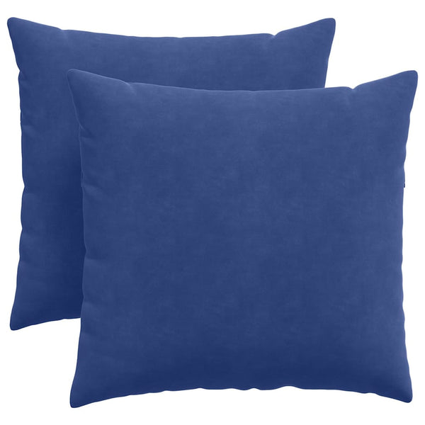 Sofakissen 2er Set Polizeiblau Cord 45x45 cm