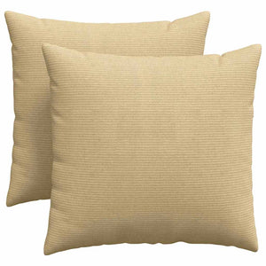 Sofakissen 2er Set Grau-Grün Cord 45x45 cm