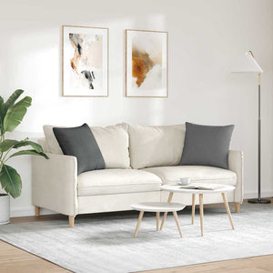 Sofakissen 2er Set Dunkelgrau 50x50 cm