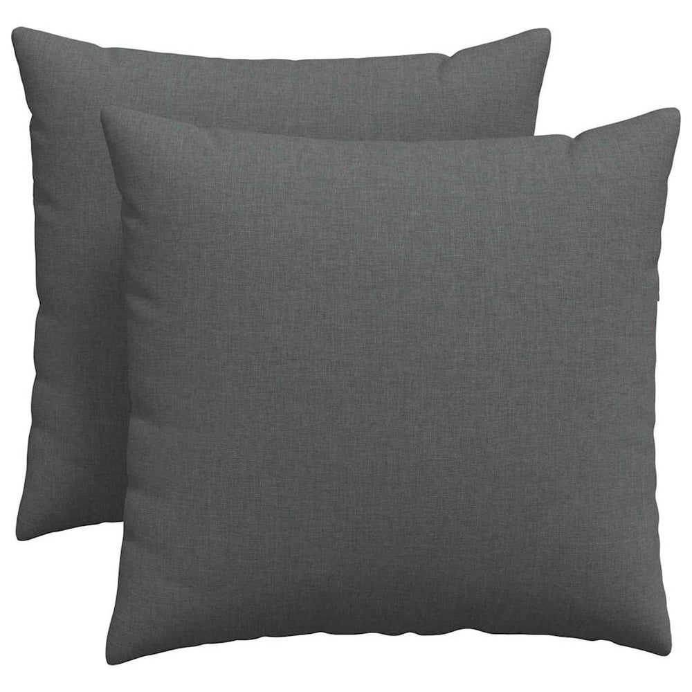 Sofakissen 2er Set Dunkelgrau 50x50 cm