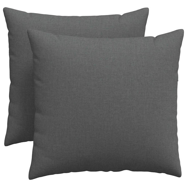 Sofakissen 2er Set Dunkelgrau 50x50 cm