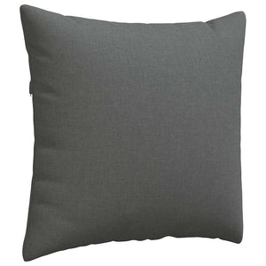 Sofakissen 2er Set Dunkelgrau 50x50 cm
