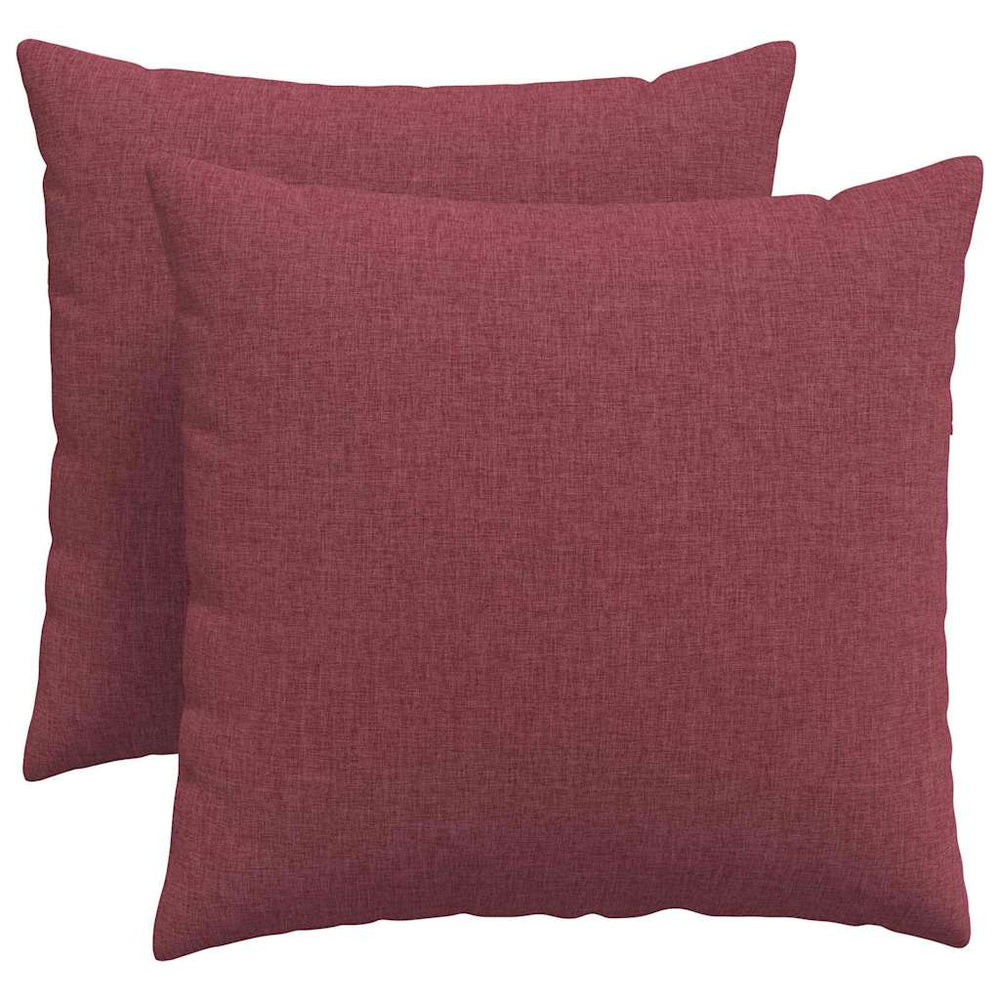Sofakissen 2er Set Weinrot 50x50 cm