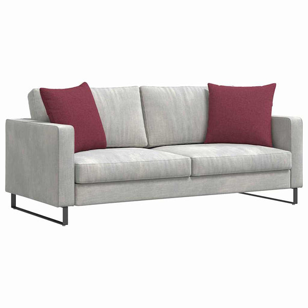 Sofakissen 2er Set Weinrot 50x50 cm