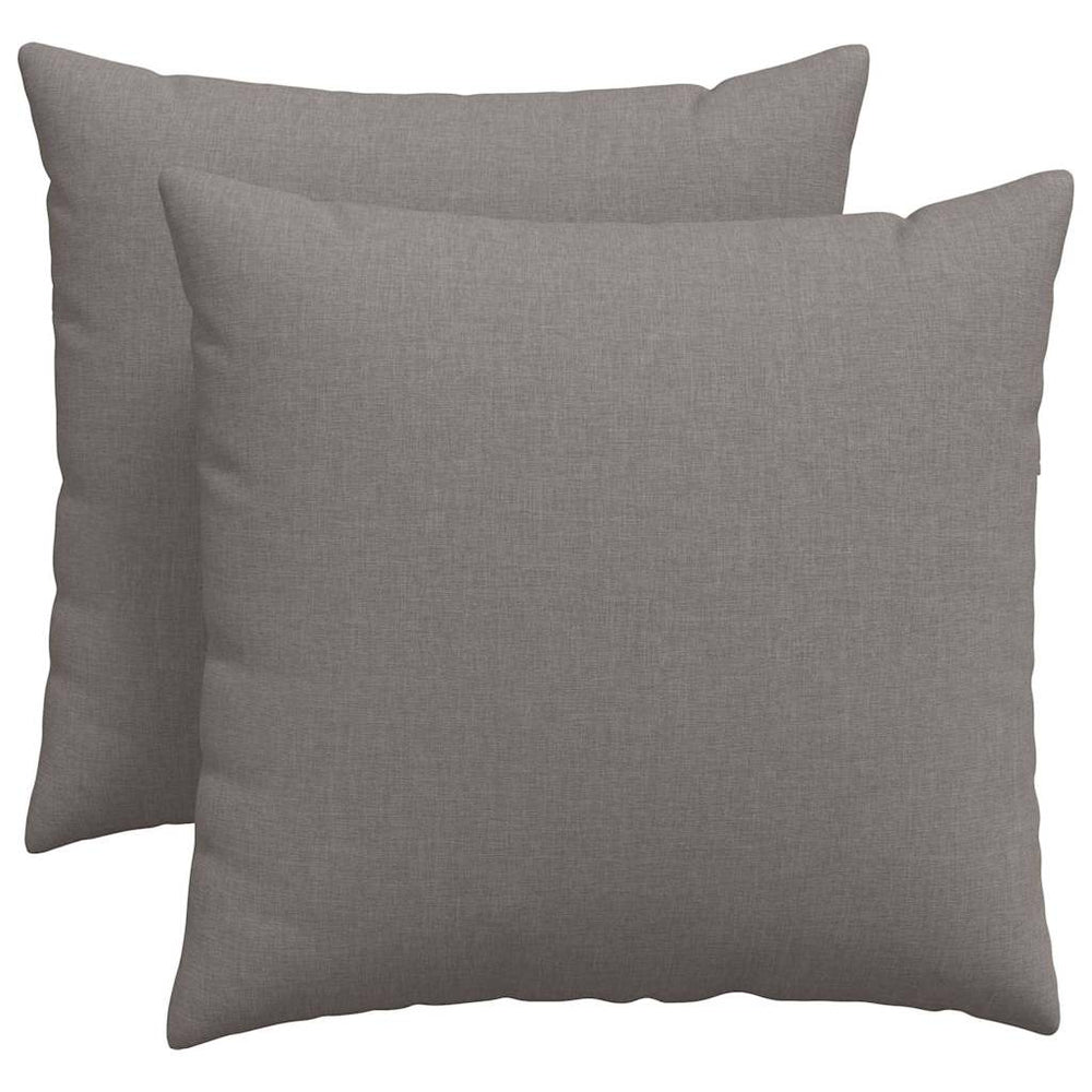 Sofakissen 2er Set Taupe 50x50 cm