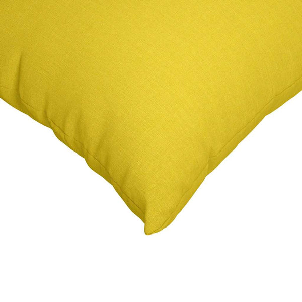 vidaXL Coussins de canapé 2 pcs Jaune clair 50 x 50 cm Tissu