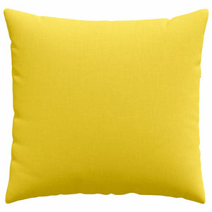 vidaXL Coussins de canapé 2 pcs Jaune clair 50 x 50 cm Tissu