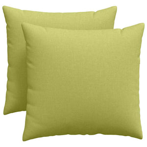 vidaXL Coussins de canapé 2 pcs Vert clair 50 x 50 cm Tissu