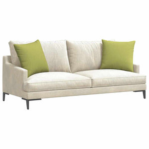 vidaXL Coussins de canapé 2 pcs Vert clair 50 x 50 cm Tissu