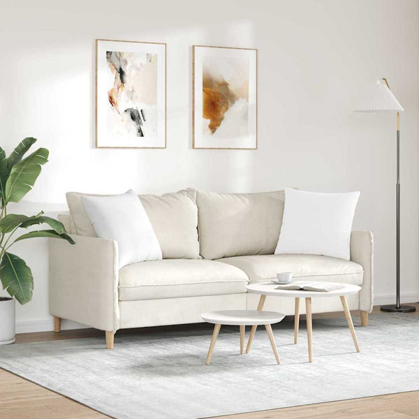 Sofakissen 2er-Set Weiß 50x50 cm