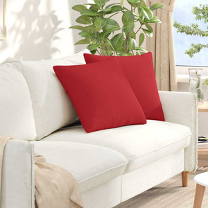 Rote Sofakissen 2er Set 50x50 cm
