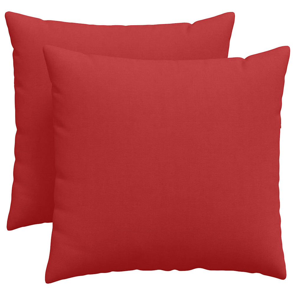 Rote Sofakissen 2er Set 50x50 cm