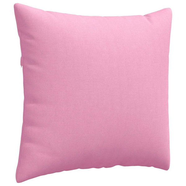 vidaXL Coussins de canapé 2 pcs Rose 50 x 50 cm Tissu