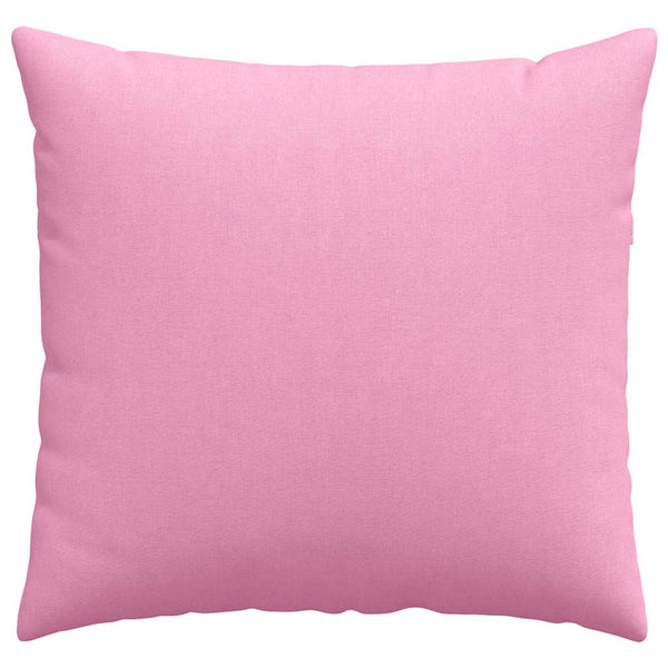 vidaXL Coussins de canapé 2 pcs Rose 50 x 50 cm Tissu