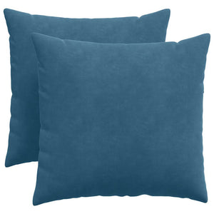 Sofakissen 2er Set Blau Cord 50x50 cm