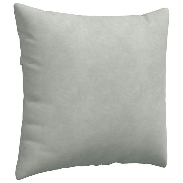 vidaXL Coussins de canapé 2 pcs Gris clair 50 x 50 cm Tissu côtelé