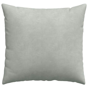 vidaXL Coussins de canapé 2 pcs Gris clair 50 x 50 cm Tissu côtelé