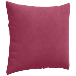 Weinrote Cord Sofakissen 50x50cm - 2er Set