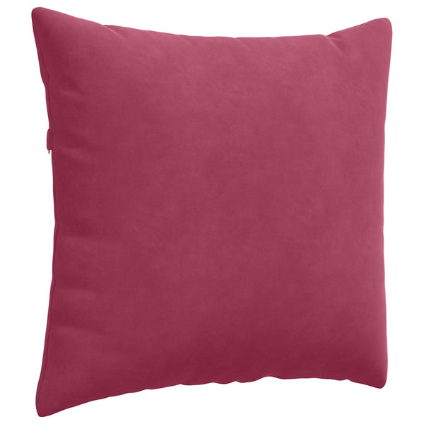 Weinrote Cord Sofakissen 50x50cm - 2er Set