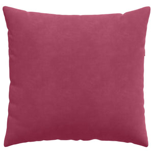 Weinrote Cord Sofakissen 50x50cm - 2er Set