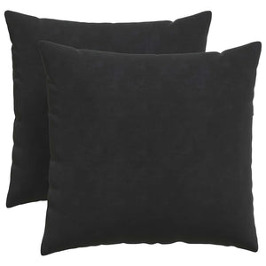 Sofakissen 2er Set Schwarz Cord 50x50 cm