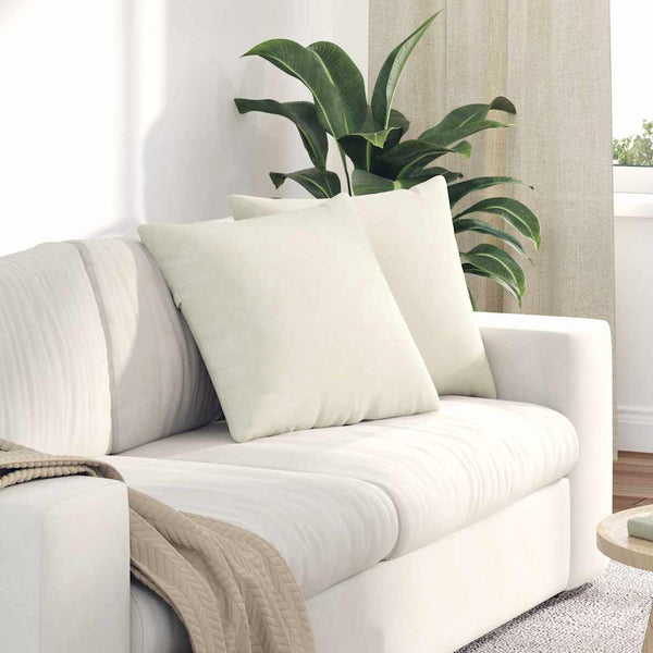 Sofakissen Creme Cord 50x50 cm 2er-Set