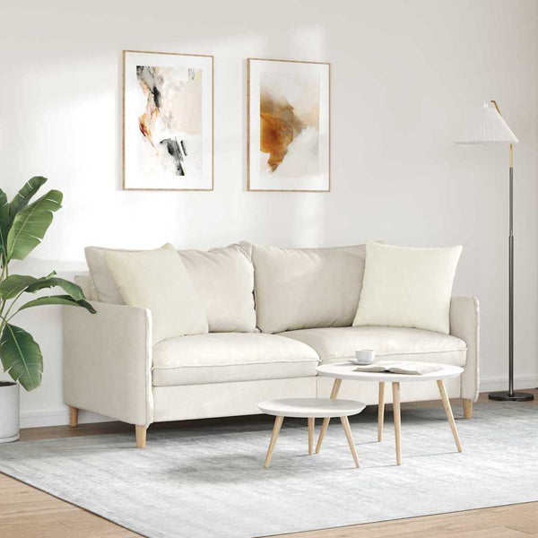 Sofakissen Creme Cord 50x50 cm 2er-Set