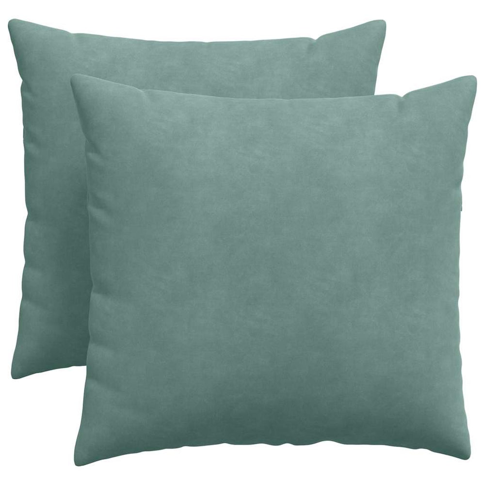 Sofakissen 2er Set Cord Meergrün 50x50 cm