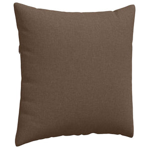 vidaXL Coussins de canapé 2 pcs Marron 60 x 60 cm Tissu