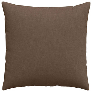 vidaXL Coussins de canapé 2 pcs Marron 60 x 60 cm Tissu