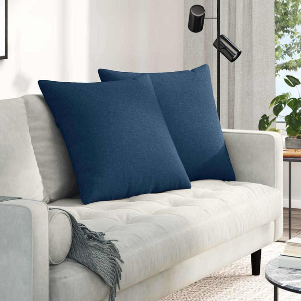 Blaue Sofakissen 60x60 cm, 2er-Set