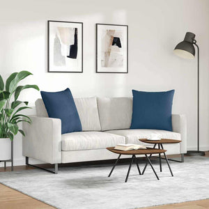 Blaue Sofakissen 60x60 cm, 2er-Set