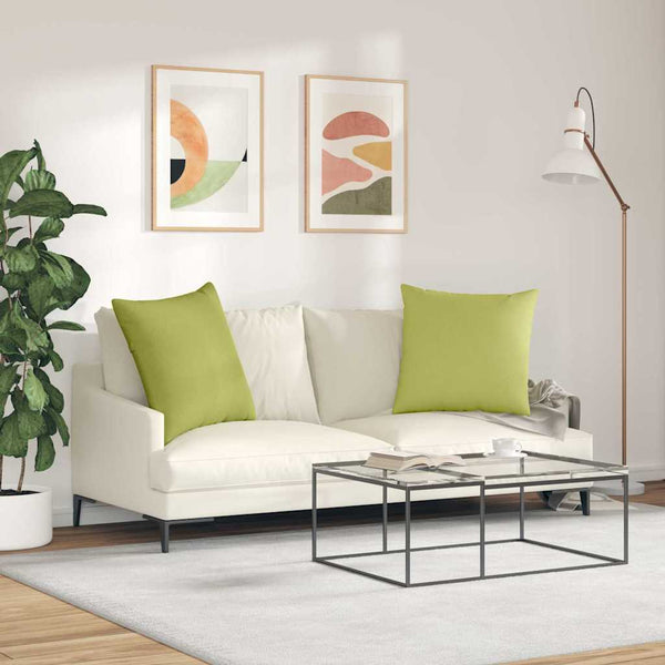 Sofakissen 2er Set Hellgrün 60x60 cm