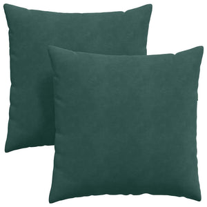 Sofakissen 2er Set Dunkelgrün Cord 60x60