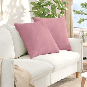 Sofakissen Rosa Cord 60x60cm 2er Set