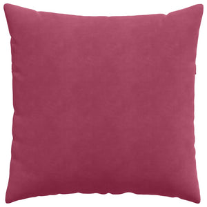 Weinrote Cord Sofakissen 60x60 cm, 2er Set