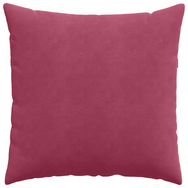Weinrote Cord Sofakissen 60x60 cm, 2er Set