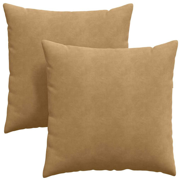 Sofakissen Braun Cord 60x60cm 2er Set